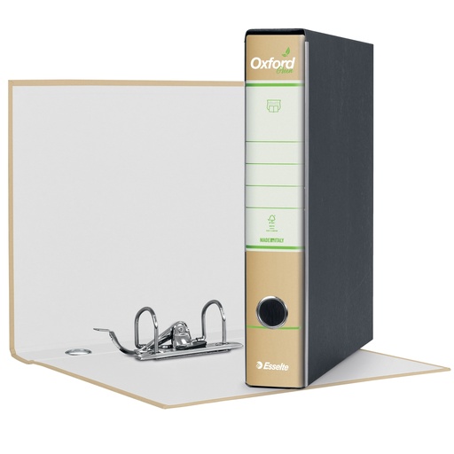 [D100125] Registratore OXFORD GREEN G82 avana dorso 5cm f.to commerciale ESSELTE