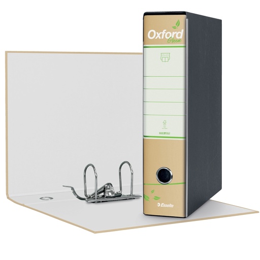 [D100128] Registratore OXFORD GREEN G85 avana dorso 8cm f.to protocollo ESSELTE