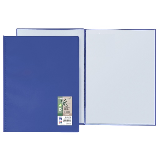 [D100135] Portalistini Ermes in PP riciclato 20 buste blu Sei rota