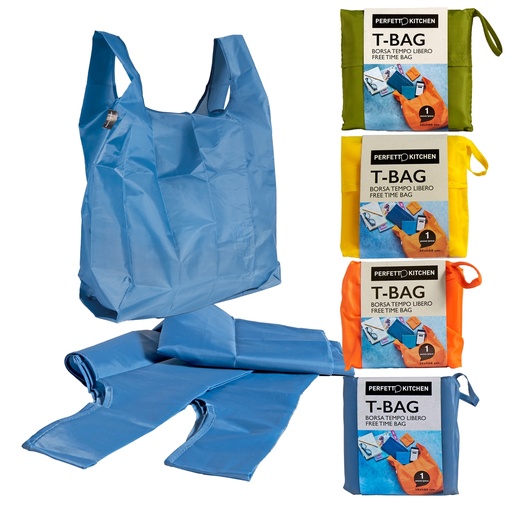 [D100170] Shopper T-Bag small 35x58cm colori assortiti Perfetto