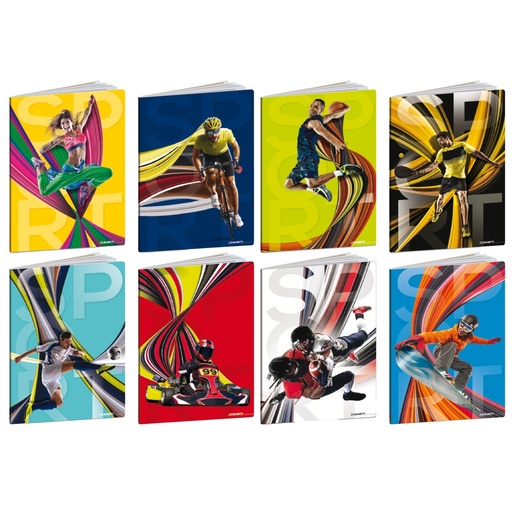 [D100274] Maxiquaderno A4 20fg+1 80gr 4mm c/margine Sport 2024 Blasetti