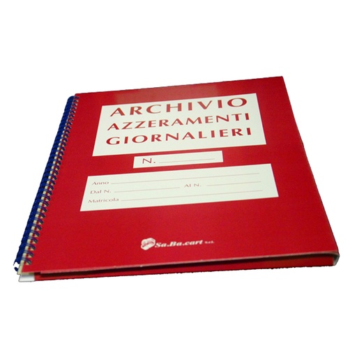 [D100339] Cartella per azzeramenti giornalieri 80mm
