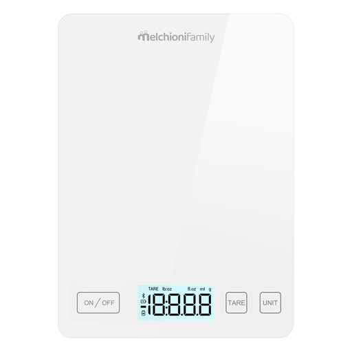 [D100343] Bilancia da cucina Smarty con connessione wi-fi bianco Melchioni