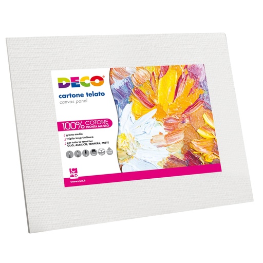 [D100361] Cartone telato 30x40cm Deco