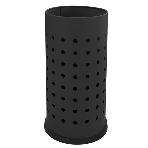 [D100468] Portaombrelli forato 21L in acciaio nero Stilcasa