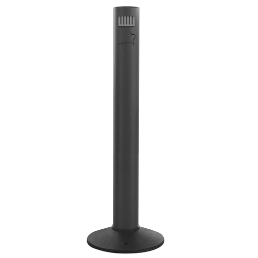 [D100481] Posacenere da esterno in alluminio verniciato nero Stilcasa