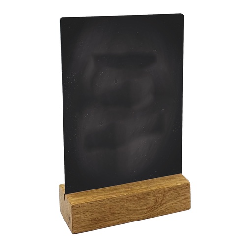 [D100509] Supporto scrivibile con base in legno massello A5 -15x21cm Lebez