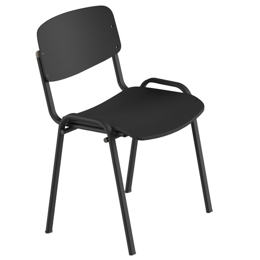[D100545] Seduta attesa Milk nero s/braccioli