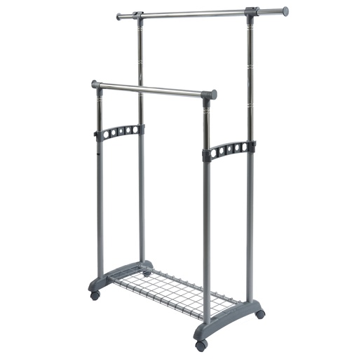 [D100554] Appendiabiti su ruote Gastone 2 barre Perfetto