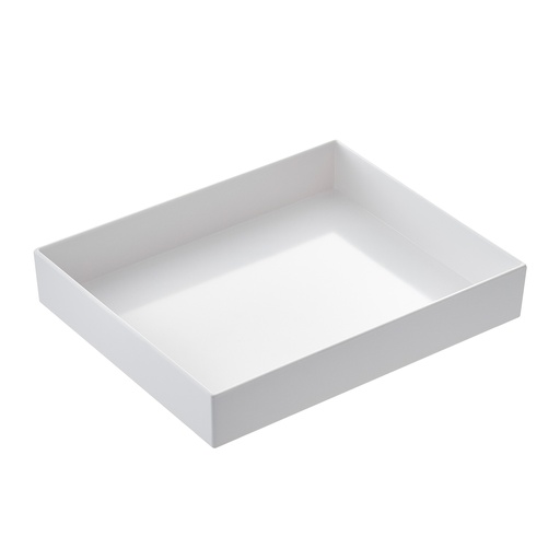 [D100574] Vassoio Venezia in melamina GN 1/2 - 32,5x26,5x6cm bianco Leone