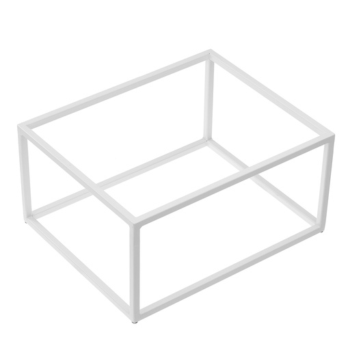 [D100577] Stand buffet in metallo GN 1/2 32,5x26,5x16cm bianco Leone