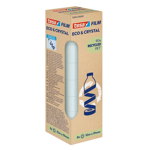 [D100599] Torre 8rt crystal recycled 19mmx10m TesaFilm