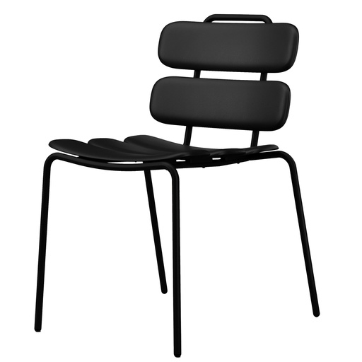 [D100625] Seduta collettivita' Lemon s/braccioli nero Unisit