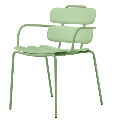 [D100631] Seduta collettivita' Lemon con braccioli verde Unisit