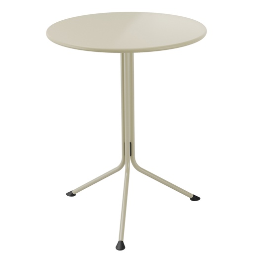 [D100653] Tavolo basso ribaltabile avorio tondo H 75cm Lemon