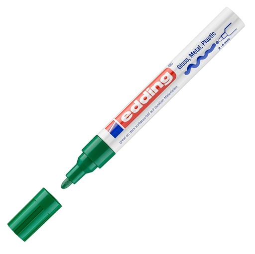 [D27552] Marcatore EDDING 750 punta media vernice verde