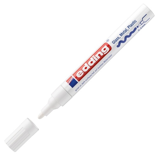 [D27560] Marcatore EDDING 750 punta media vernice bianco