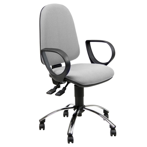 [D100752] Sedia OPERATIVA Jupiter JPLY/BRJ/EI GRIGIO chiaro C/BRACC.
