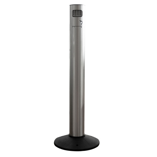 [D100875] Posacenere da esterno in alluminio verniciato inox satinato Stilcasa