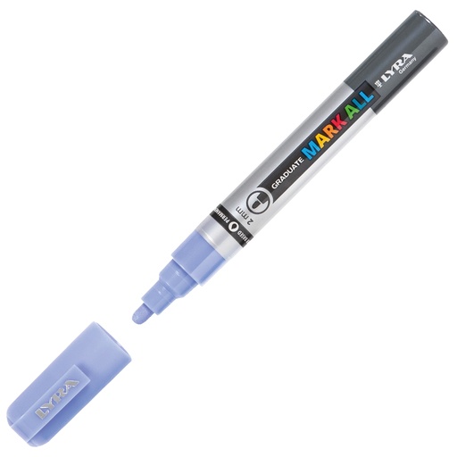 [D100950] Marcatore Graduate Mark All punta tonda blu indaco Lyra