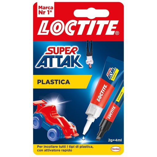 [D101083] LOCTITE SUPER ATTAK PLASTICA 2g+4ml