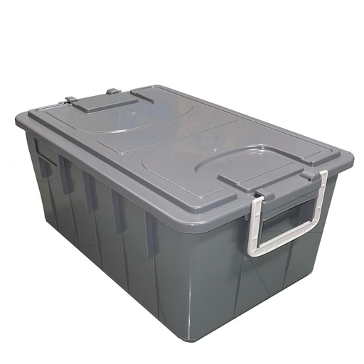 [D101104] Cassa multiuso con coperchio e manici 40lt