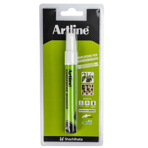 [D101128] Marcatore permanente speciale giardinaggio Artline punta 2,3mm tonda bianco