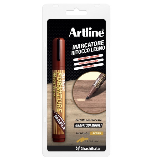 [D101133] Marcatore permanente per legno Furniture Marker Artline punta scalpello acero