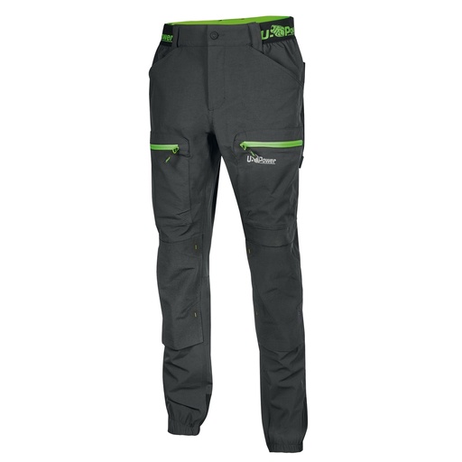 [D101221] Pantalone Horizon taglia XL nero/verde U-Power