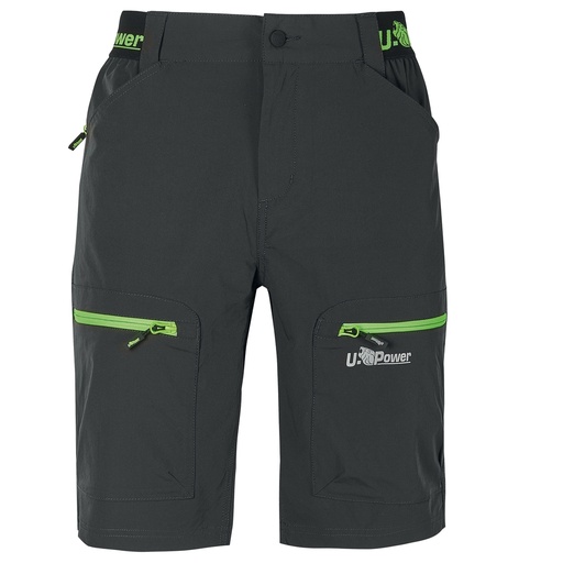[D101241] Bermuda Ares taglia XL grigio/verde U-Power