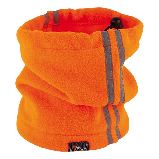 [D101354] Scaldacollo in pile taglia unica arancione fluo U-Power