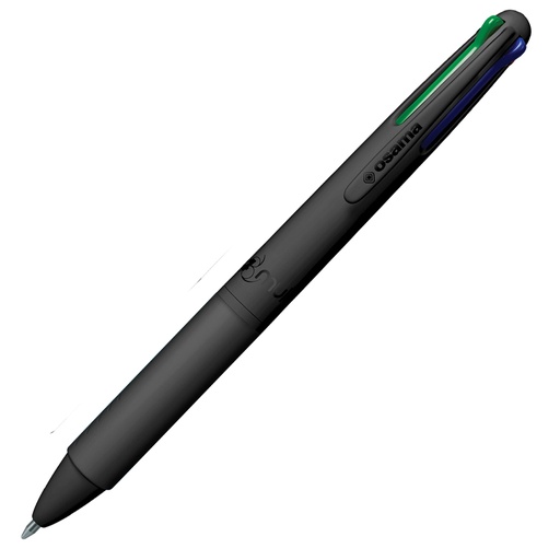 [D101378] Penna sfera 4 colori 4 Multi 1.0mm Urban all black OSAMA