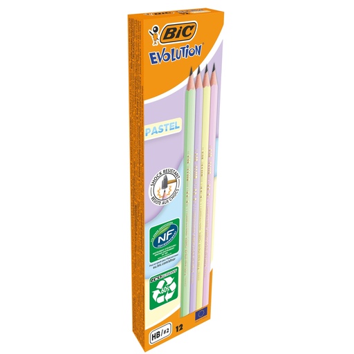 [D101395] Scatola12 matite Evolution Pastel BIC