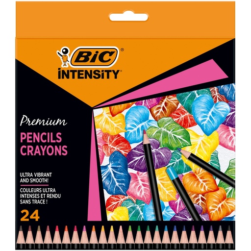[D101399] Astuccio 24 matite Intensity Wood Premium colori assortiti BICR (Delist)