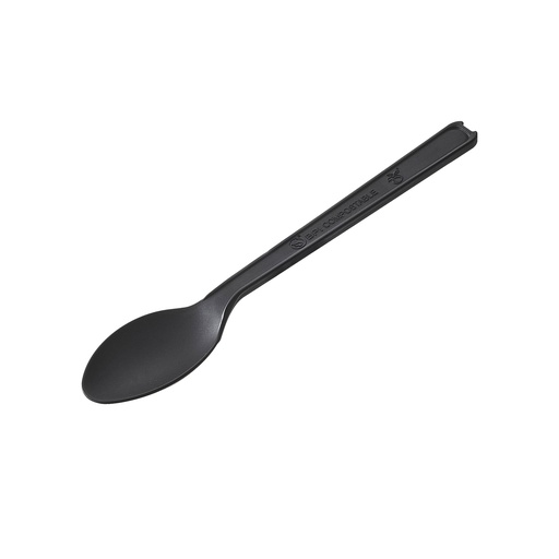 [D101409] 50 Cucchiaino in CPLA 12,5 cm nero Leone