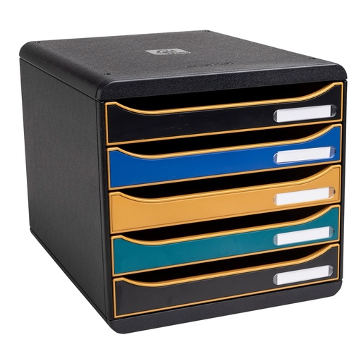 [D101450] Cassettiera Big Box Plus 5 cassetti NeoDeco multicolore Exacompta