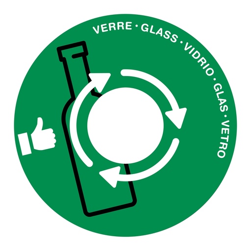 [D101761] Coperchio raccolta vetro verde per cestino 133R Cep