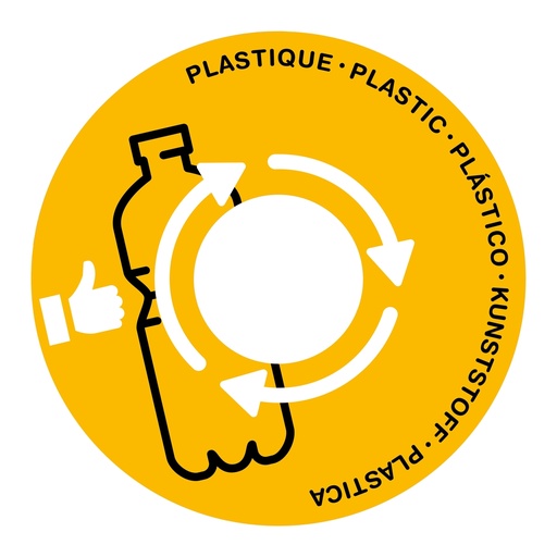 [D101763] Coperchio raccolta plastica giallo per cestino 133R Cep