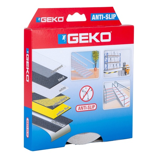 [D101804] Nastro adesivo antiscivolo fosforescente ANTISLIP 19mm x 15mt Geko