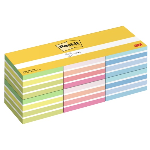 [D101852] Cf 6pz cubo 450fg. Post-itR Notes 76x76mm 2028-0CPPX6 colori ass. neon/pastello