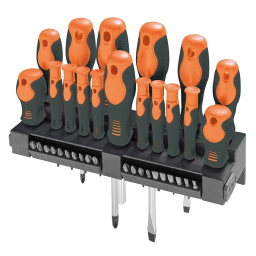 [D101872] 37 Cacciaviti con portainserto e Bits Valex