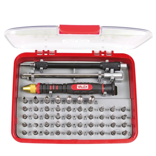 [D101875] Portainserti di precisione con 51 inserti Valex