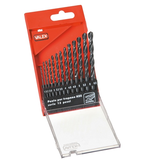 [D101887] 13 Punte per metallo HSS Valex