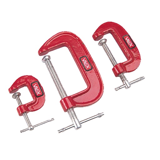 [D101928] Set 3 morsertti a C con serraggio a vite Valex