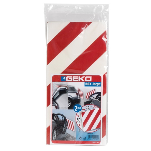 [D101963] Set 2 pannelli adesivi antiurto BOX 24x50cm Geko