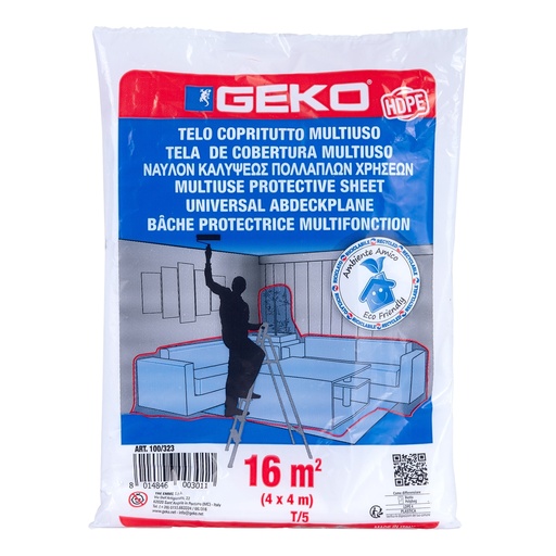 [D101969] Telo HD copritutto multiuso 16mq 80/90gr Geko