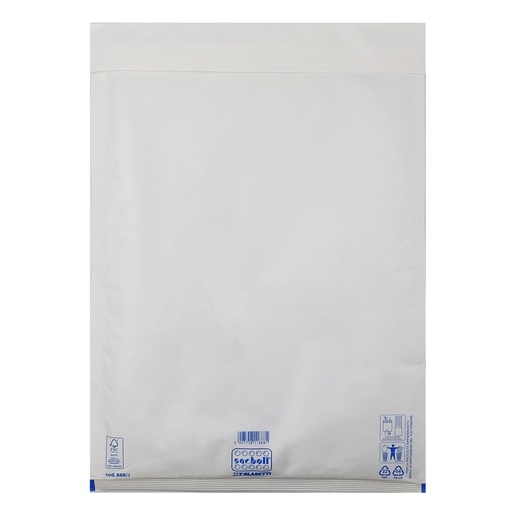 [D101997] 10 Buste imbottite Sacboll in carta bianca J 32X50cm BLASETTI