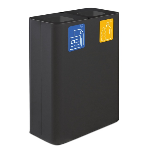 [D102080] Gettacarte da interno Pure in acciaio nero Stilcasa
