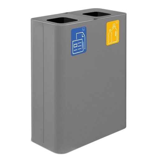 [D102081] Gettacarte da interno Pure in acciaio grigio Stilcasa