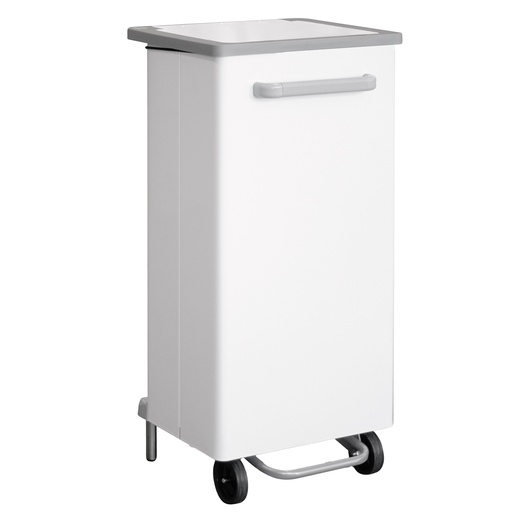 [D102096] Pattumiera a pedale Gastro 110L bianco Stilcasa